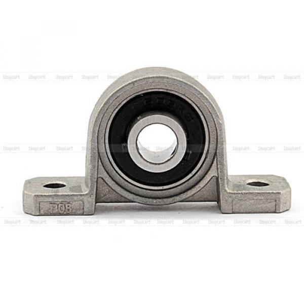 2x Self-aligning ball bearings Greece Zinc Alloy Support Set Mounted Ball Self-aligning Bearing Pillow Block 8mm #2 image