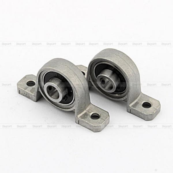 2x Self-aligning ball bearings Greece Zinc Alloy Support Set Mounted Ball Self-aligning Bearing Pillow Block 8mm #5 image