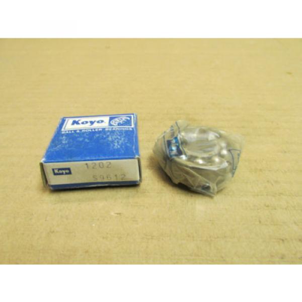 NIB Self-aligning ball bearings UK KOYO 1202 SELF ALIGNING BALL BEARING 1202 15x35x11mm NEW #1 image