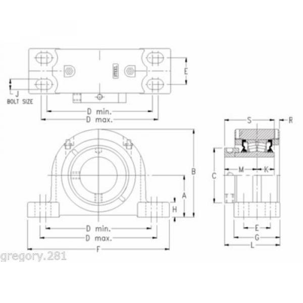 Timken QMPF18J307ST Spherical Roller Bearing SolidBlock Housed w/ Eccentric Lock #2 image