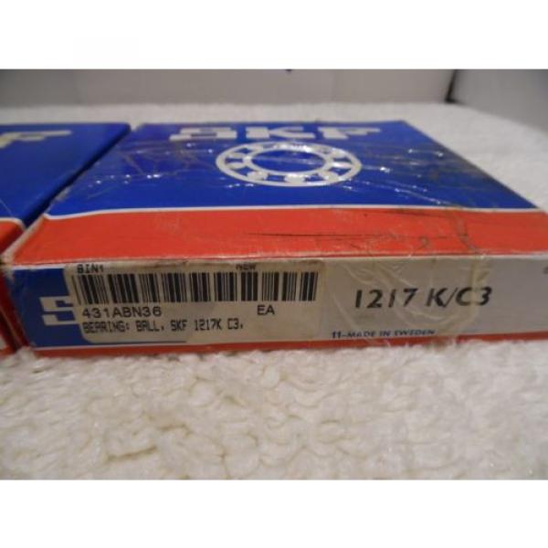 SKF Self-aligning ball bearings Philippines 1217K/C3  Self Aligning Ball Bearing 1217K /C3 NIB Lot of 2 #3 image