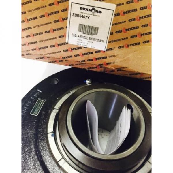 ZBR5407Y Rexnord 5000 SERIES Piloted Spherical Roller Cartridge Flanged BearingS #2 image