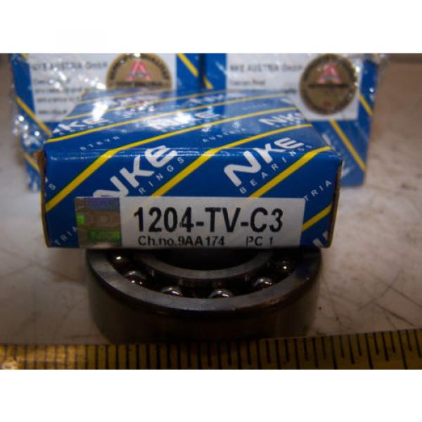 (11) Self-aligning ball bearings Korea NEW NKE SINGLE ROW BALL BEARING MODEL 1204-TV-C3  SELF-ALIGNING #3 image