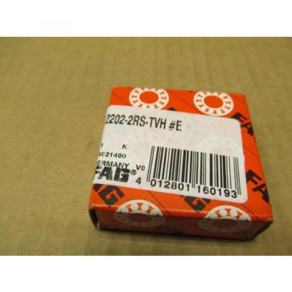 1 ball bearings Greece NIB FAG 2202-2RS-TVH 22022RSTVH SELF ALIGNING BALL BEARING 15MM ID 35MM OD #2 image