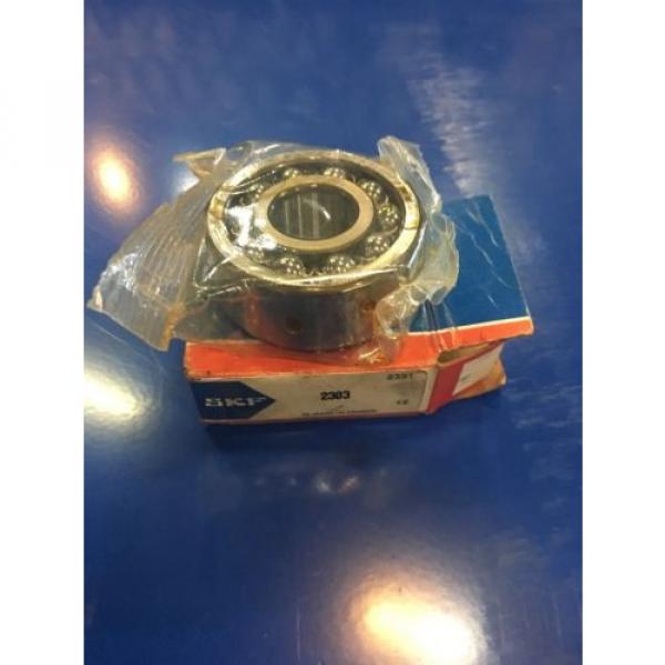 SKF Self-aligning ball bearings Korea 2303 Open Double Self Aligning Ball Bearing *B20* #1 image