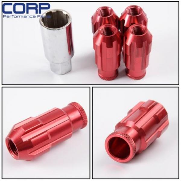 Racing Aluminum Lock Locking Lug Nuts 4 Pieces W/Key 12X1.25 D1  SPEC #3 image