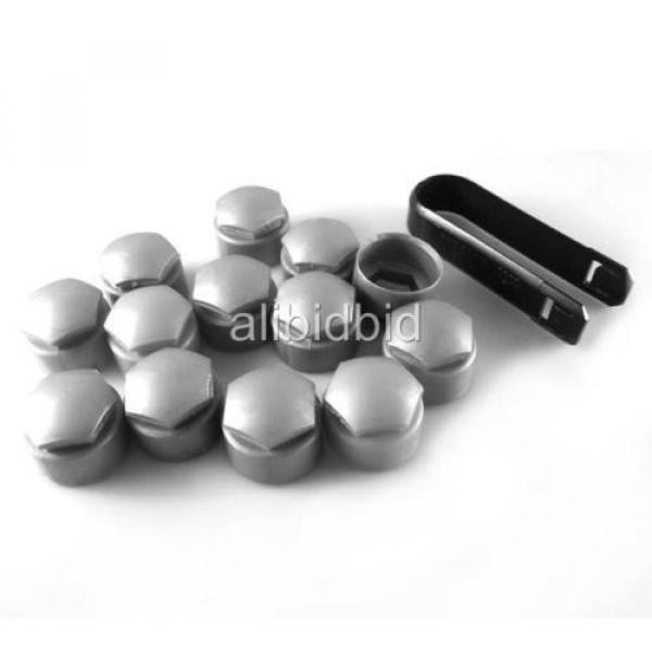 16x Locking Wheel Lug Bolt Center Nut Covers 21mm Caps + Tools For AUDI VW Skoda #1 image