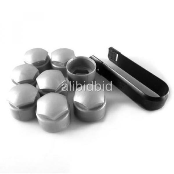 8x Locking Wheel Lug Bolt Center Nut Covers Caps 21mm + Tools For AUDI VW Skoda #3 image