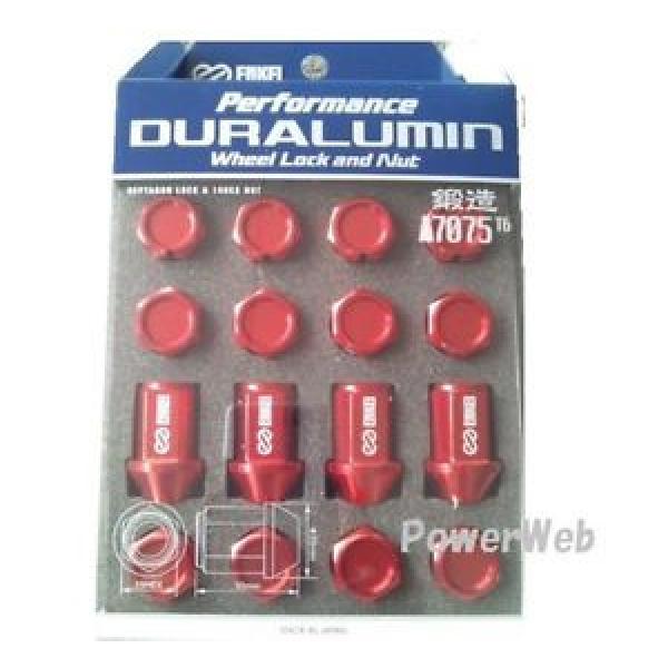 NEW ENKEI Performance Duralumin Lock Nuts Set for 4H 19HEX 35mm M12 P1.25 RED #1 image