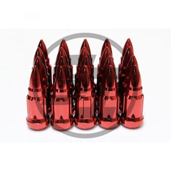 Z RACING BULLET RED STEEL LUG NUTS 12X1.5MM EXTENDED KEY TUNER CLOSED #2 image