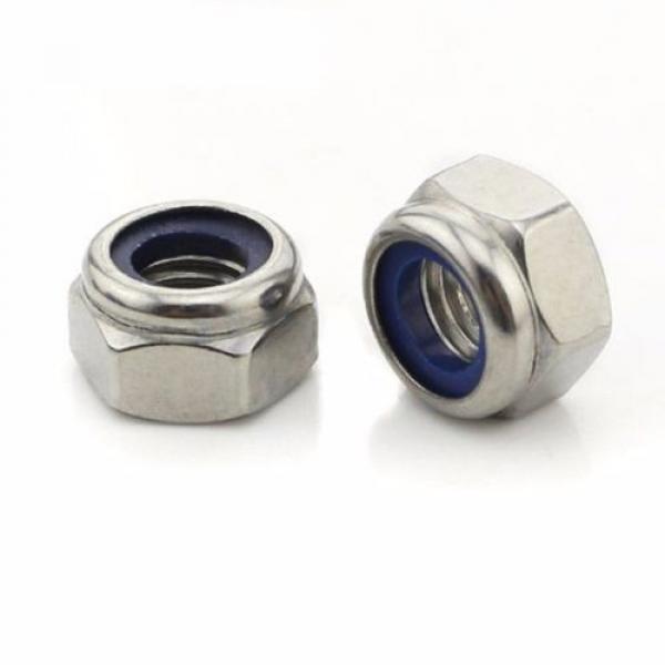 2PCS M6 M8 M10 M12 Nylon Insert Self-Lock Nuts (Nyloc) Hex Lock Nut Fine Thread #3 image