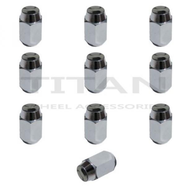 10 Piece Set Acorn Style Chrome Lug Nuts 12x1.5 Thread Pitch #1 image