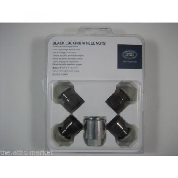 Range Rover Evoque LR2 Gloss Black Finish Locking Wheel Lug Nut Set Genuine New #1 image