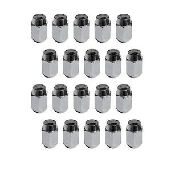 20 Piece Acorn Style Chrome Lug Nuts 1/2&#034; Inch Thread Pitch 4 #1 image