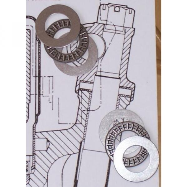 MGB &amp; MGC king pin needle roller thrust bearings plus ultra thin shim set #1 image