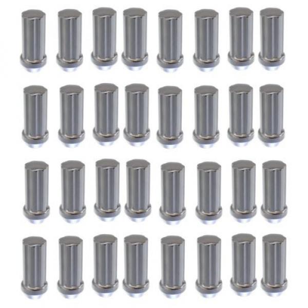 32 PC DODGE RAM 2500 3500 9/16&#034; CHROME TRUCK SPLINE 2&#034; LOCKING LUG NUTS W/Key #1 image