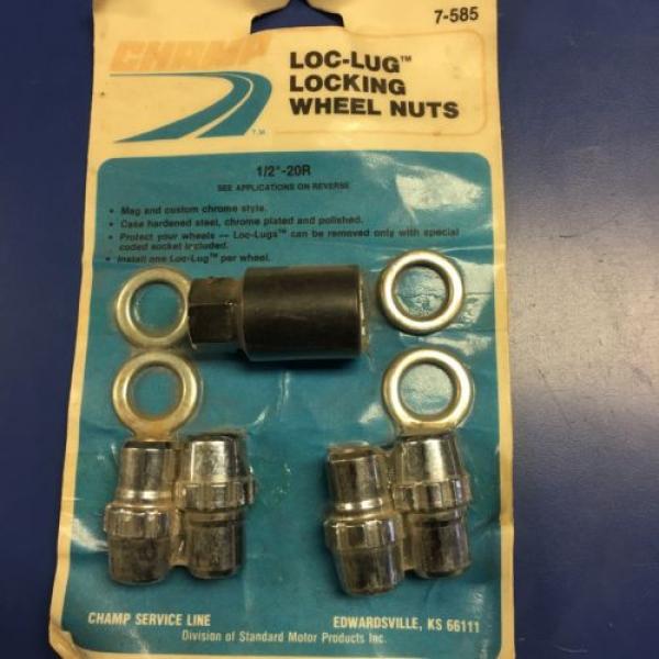 Nos Locking Wheel Nuts Mag Style 1/2 - 20r #1 image