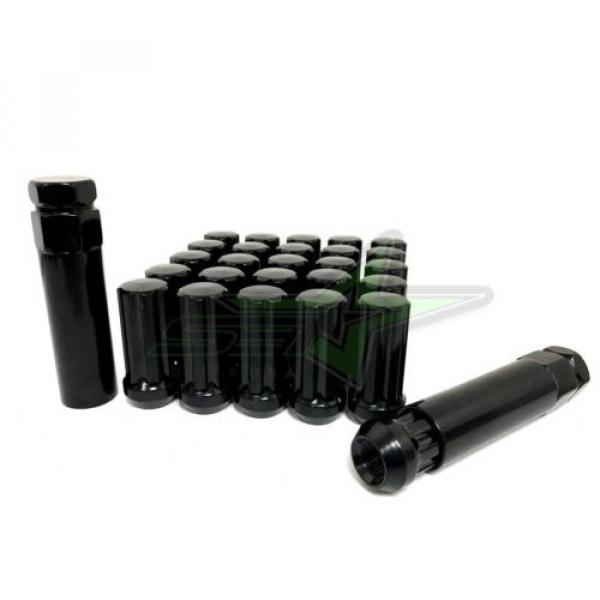 24 BLACK SPLINE TRUCK LUG NUTS | 14X2.0 | FORD NAVIGATOR F-150 EXPEDITION LOCKS #1 image