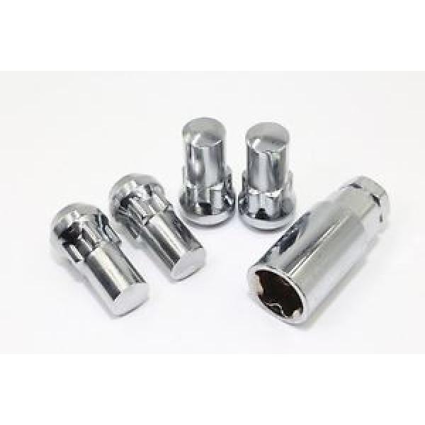 4 Chrome Lug Nut Wheel Locks 14x1.5 1.75&#034; SUV Sierra Escalade Traverse Acadia #1 image