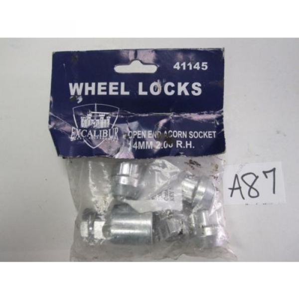 3 Packs WHEEL LOCK NUTS 14x2 OPEN END BULGE ACORN LOCKING LUGS #2 image