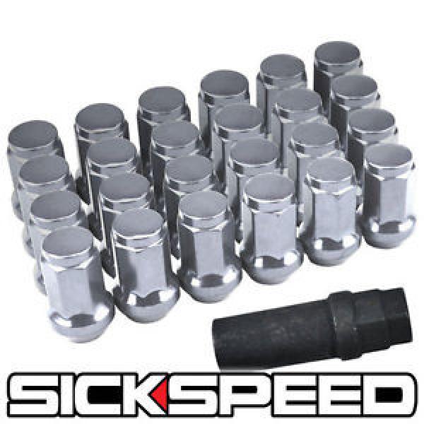 24 CHROME STEEL LOCKING HEPTAGON SECURITY LUG NUTS LUGS WHEELS/RIMS 12X1.5 L18 #1 image