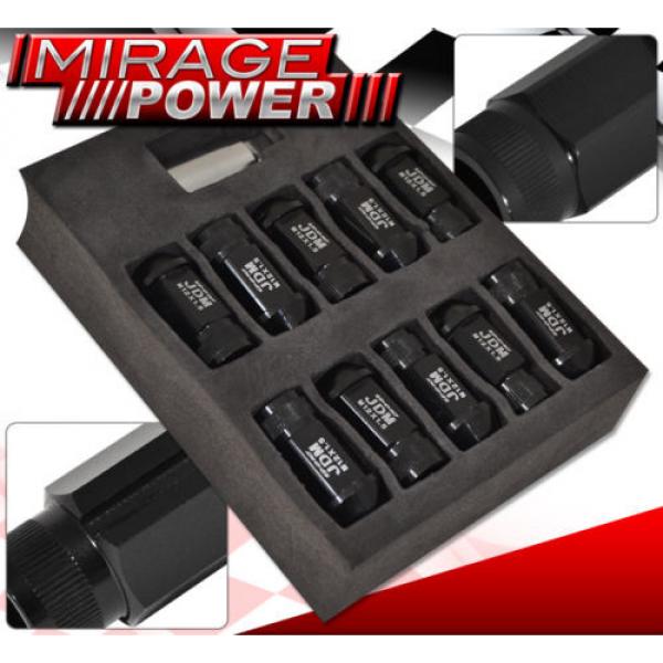 For Isuzu M12X1.5Mm Locking Lug Nuts 20Pc Jdm Extended Aluminum Anodized Black #2 image