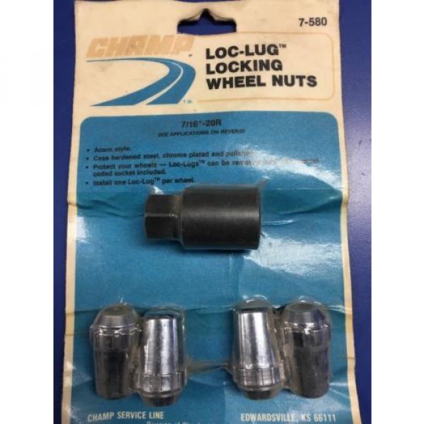 Champ 7/16 -20r Locking Wheel Nuts NOS #1 image