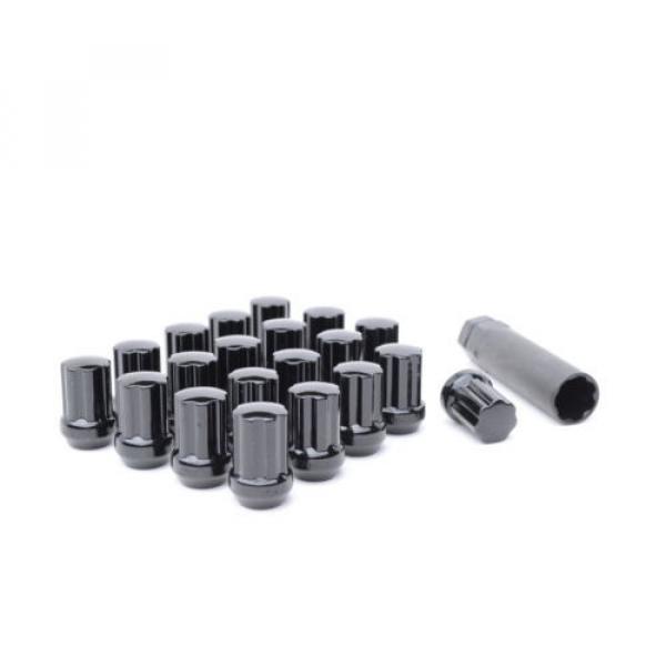 20 MOPAR 7 SPLINE WHEEL LOCK LUG NUTS KEY 14X1.5 M14 1.5 ACORN CLOSED END BLACK #3 image