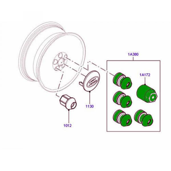 LAND ROVER LUG NUT LOCK RANGE ROVER 10-12 SPORT 10-13 LR4 KIT 5 OEM NEW LR043820 #5 image