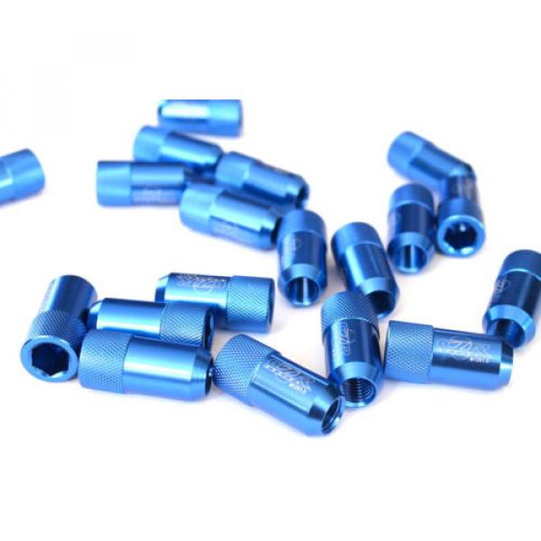 16PC CZRRACING BLUE SHORTY TUNER LUG NUTS NUT LUGS WHEELS/RIMS FITS:HONDA #1 image