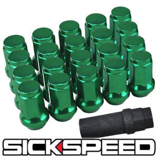 20 GREEN STEEL LOCKING HEPTAGON SECURITY LUG NUTS LUGS WHEELS/RIMS 12X1.5 L07 #1 image