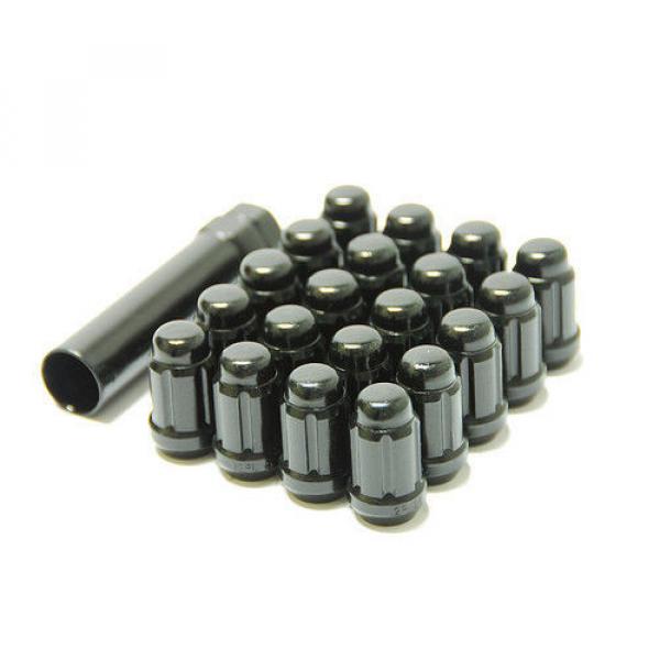 MUTEKI WHEEL LUG NUT M12x1.25 BLACK CLOSE END SPLINE KEY LOCK 41885B #1 image