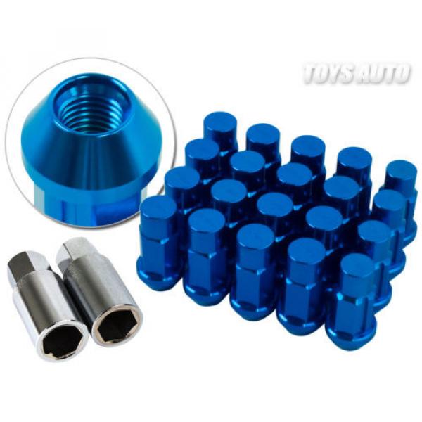 Godspeed Type4 50mm 31g FORGED RIM WHEEL LOCK LUG NUTS 12x1.5 w/ Key BLUE b #1 image