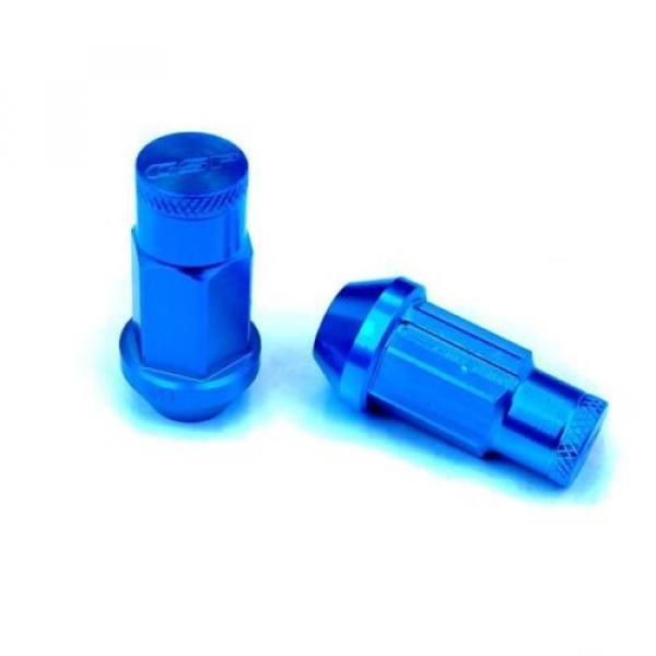 GODSPEED BLUE M12X1.5MM T4 EXTENDED RIM WHEEL LUG NUTS NUT WITH LOCK CIVIC EG EF #2 image