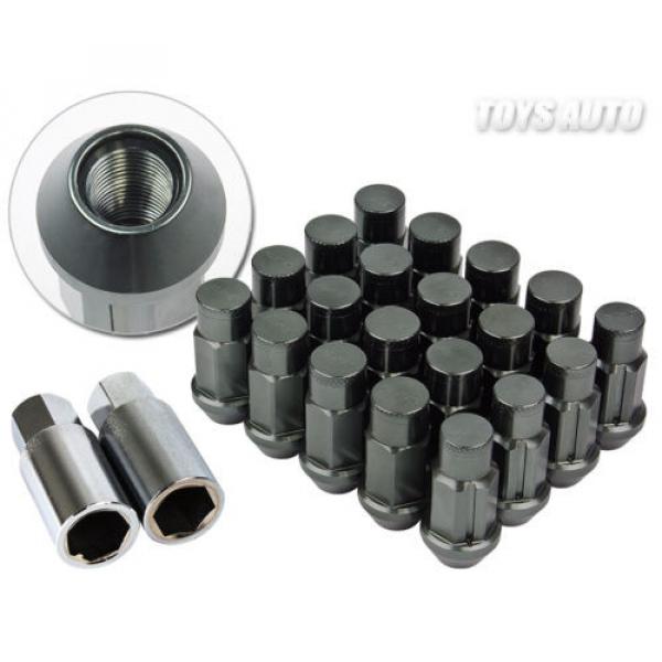 Godspeed Type4 50mm 31g FORGED RIM WHEEL LOCK LUG NUTS 12x1.5 w/ Key GunMetal c #1 image