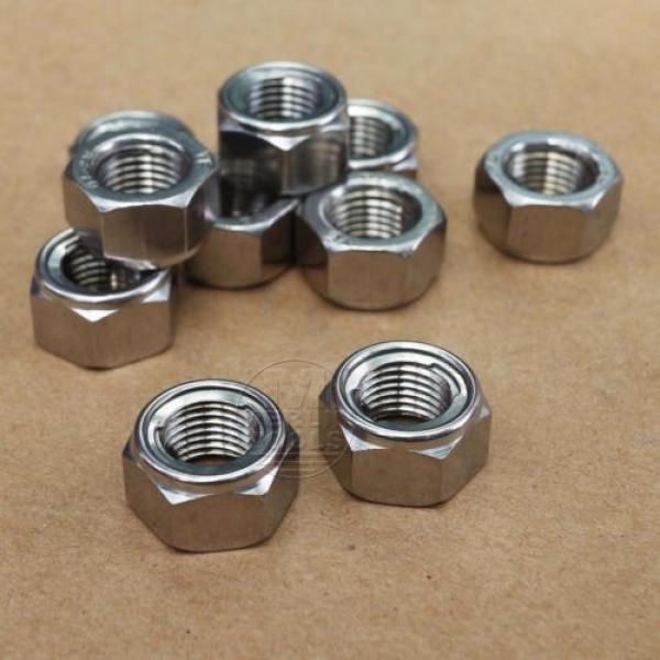 52Pcs M3 M4 M5 M6 M8 M10 M12 304 Stainless Steel Lock Nuts Hex Self-lock Nuts #3 image