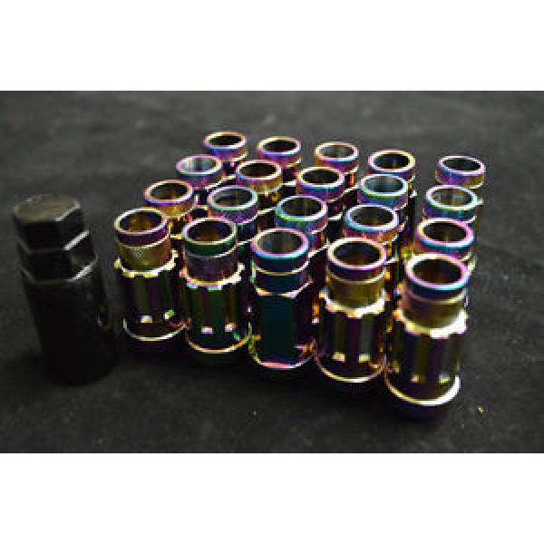 NNR EXTENDED LUG NUT SET W/LOCK FITS NISSAN 12X1.25 NEO CHROME NNR-LN-SWL12125NC #1 image