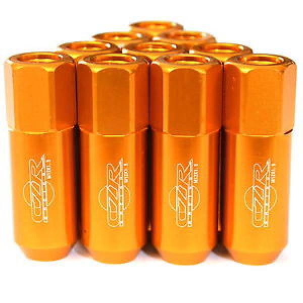 16PC CZRracing GOLD EXTENDED SLIM TUNER LUG NUTS LUGS WHEELS/RIMS (FITS:ACURA) #1 image