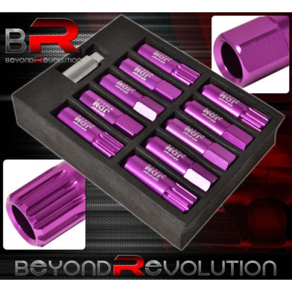 FOR HONDA 12x1.5MM LOCKING LUG NUTS 20 PIECES FORGED ALUMINUM WHEELS RIMS PURPLE #2 image