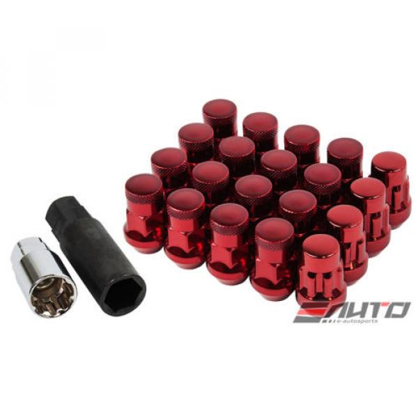 MUTEKI SR35 12x1.5 Rim Wheel Tuner Lug Lock Nut M12 P1.5 C/E Red w/ key d #1 image