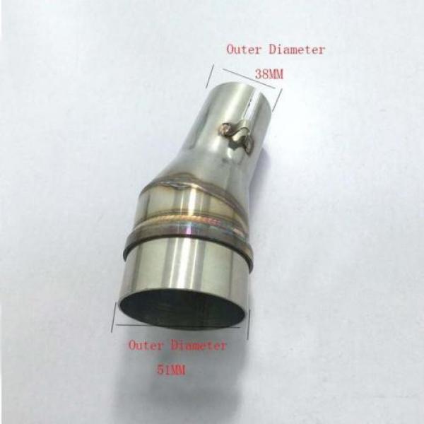 Motorcycle Sleeve Reducer GP Exhaust Welding  Connector Pipe Adaptor Universal #4 image