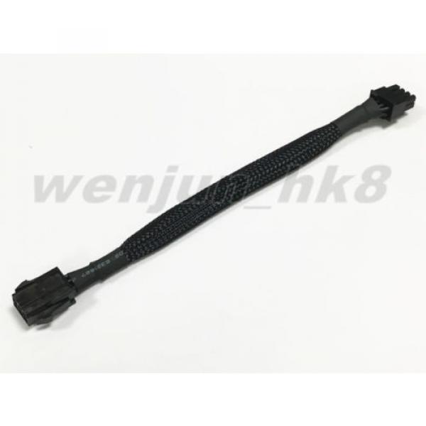 100PCS Black Sleeved PCI Express 6pin to 8pin Video Card Power Adapter Cable #5 image