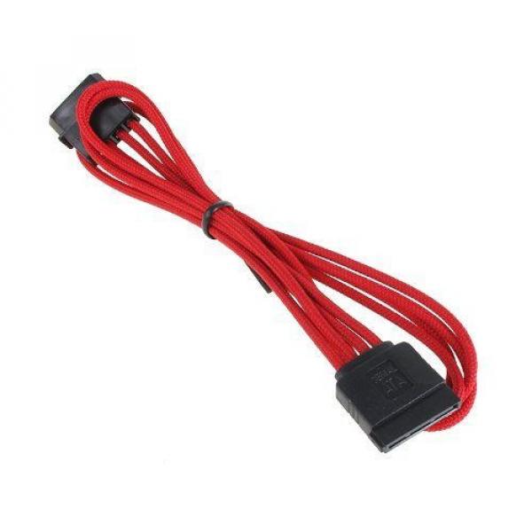 NEW BitFenix 45cm Molex to SATA Adapter - Sleeved Red/Black #1 image