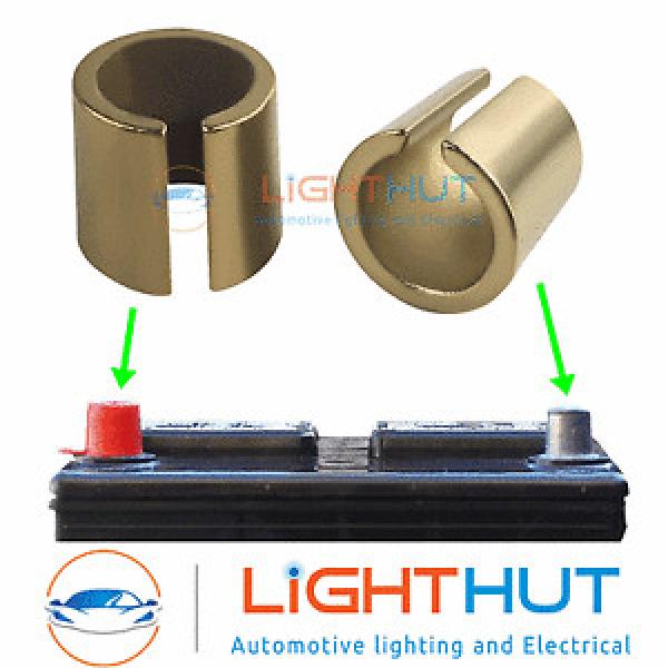 Pair Battery Post Terminal Adaptors Converters Sleeves for Smaller Battery Posts #1 image