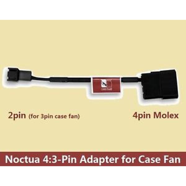 Noctua Sleeved Molex 4 Pin LP4 to 3 Pin Cooling Case Fan Cable Converter Adapter #1 image