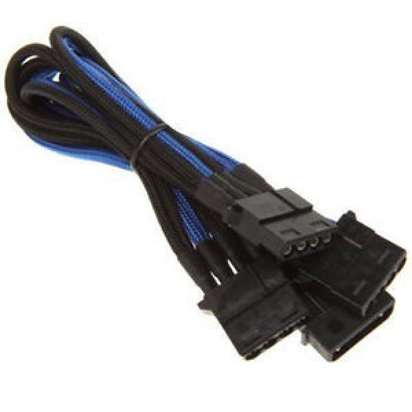 B0586097 CAVO BITFENIX MOLEX SU 3X MOLEX ADAPTER 55 CM - SLEEVED NERO/BLU #1 image