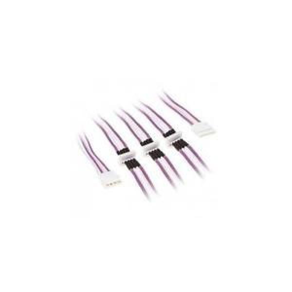 BitFenix Alchemy Molex 4x SATA Adapter 20 cm - sleeved Purple / White / White #1 image