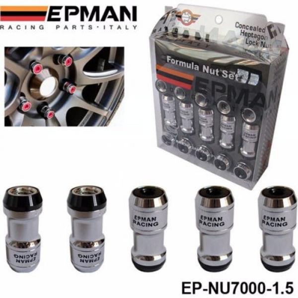 EPMAN AUTHENTIC WHEELS LOCK LUG NUTS M12X1.5 20PCS ACORN RIM CLOSE END BLACK #2 image