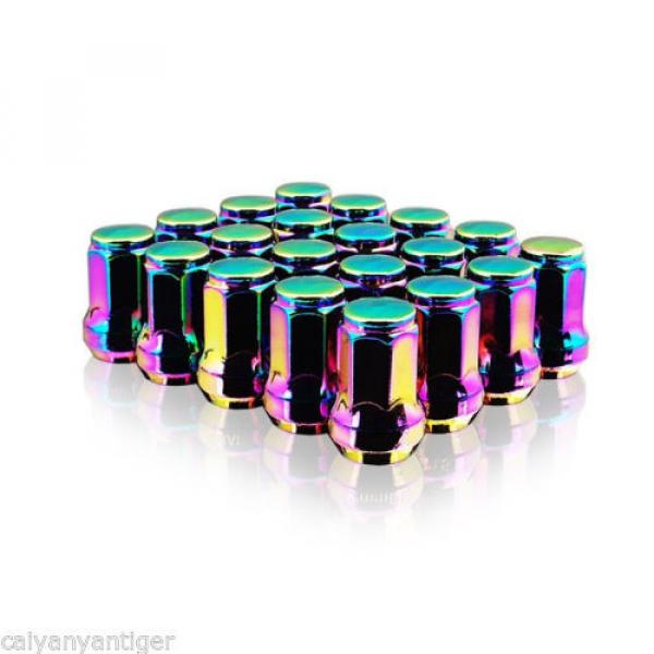 20*Colorful Chrome M12×1.5mm Lug Nuts Extended Racing Wheel Rim With Lock New!!! #3 image