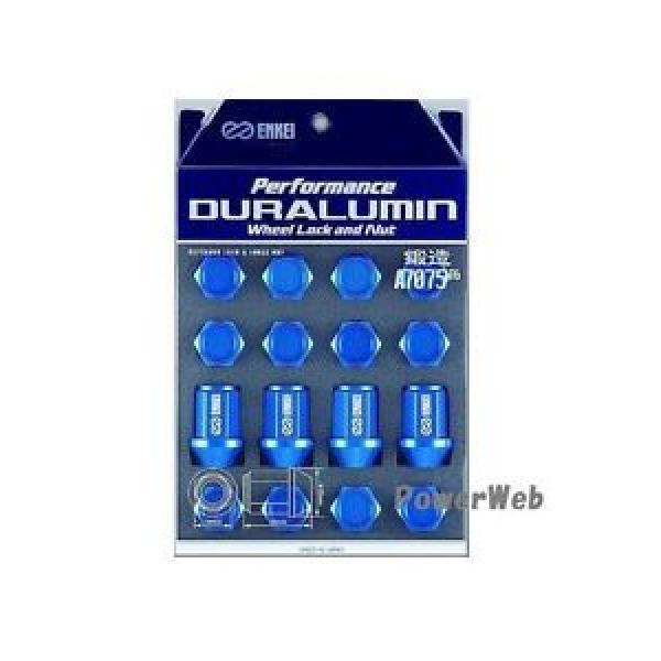 NEW ENKEI Performance Duralumin Lock Nuts Set for 4H 19HEX 35mm M12 P1.25 BLUE #1 image